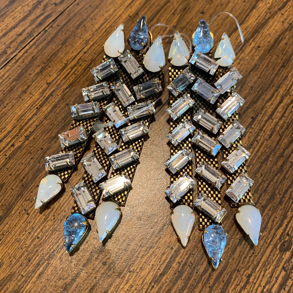 Nicole Romano Chevron Earrings